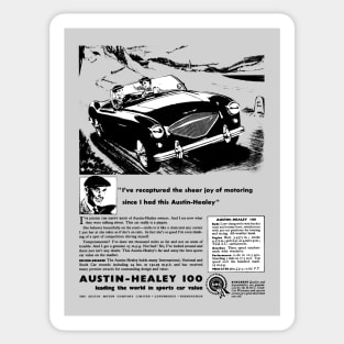 AUSTIN-HEALEY 100 - advert Sticker